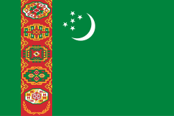 Turkménistan flag